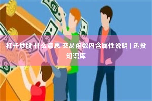 杠杆炒股 什么意思 交易函数内含属性说明 | 迅投知识库