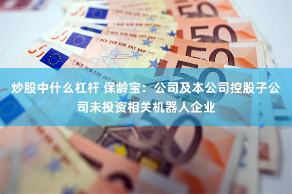炒股中什么杠杆 保龄宝：公司及本公司控股子公司未投资相关机器人企业