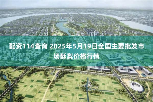 配资114查询 2025年5月19日全国主要批发市场酥梨价格行情